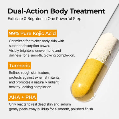 ⚡ Flash Sale | Kojic Acid - Turmeric Exfoliating Body Mist | Smooth Skin & Pore Care